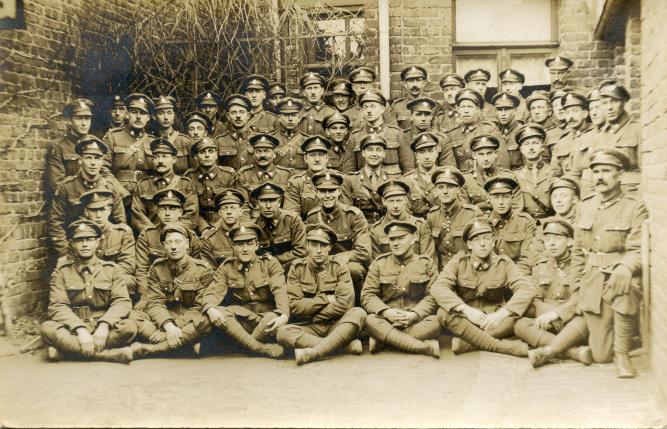 Valentine Hitchcock seated in front row, far right