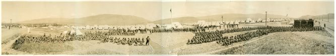 A Panoramic photograph (45" x 9") of the 131st Battalion C.E.F. at Vernon Camp in 1916