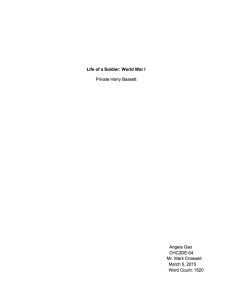 Private Harry Bassett by Angela Gao