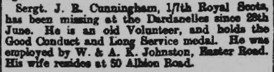 23 Oct 1915 Edinburgh Evening News