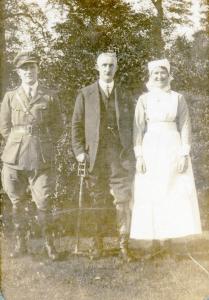 Norah Denny with her father and brother, Henry Allen Maynard Denny