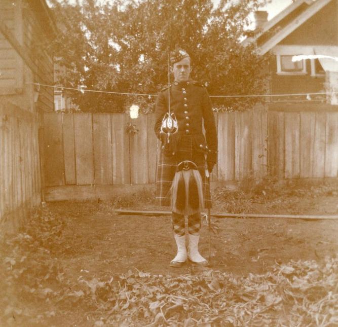 E R A Shearman, 72nd Seaforth Highlanders' Cadet