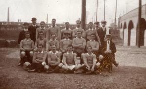 Rev. A.P. Gower-Rees (seated with flat-cap)