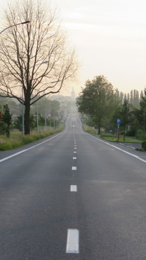 Looking toward Ypres on the Menin Road