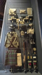Canadian uniform display at In Flanders Fields Museum