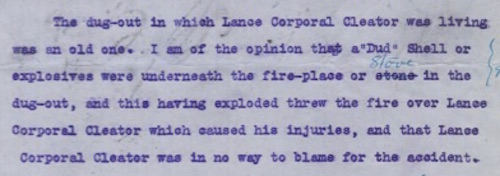 Major R.E. Vence's conclusion